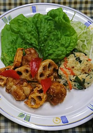 ヤンニョムチキン＆おからチヂミ-レシピのメイン写真