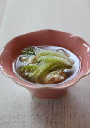 鶏だんごの白菜スープ-レシピのメイン写真