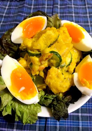 美味しいかぼちゃサラダ(^-^)-レシピのメイン写真
