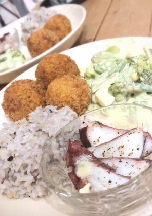 かぼちゃとひき肉のまんまるコロッケ-レシピのメイン写真