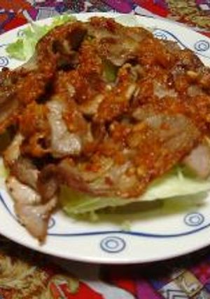 ～ネギみそアレンジ　豚肉のカリカラネギソース～-レシピのメイン写真