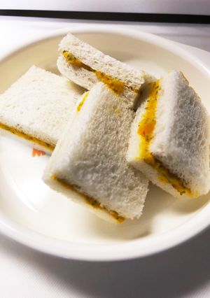 離乳食 カボチャのサンドイッチ-レシピのメイン写真
