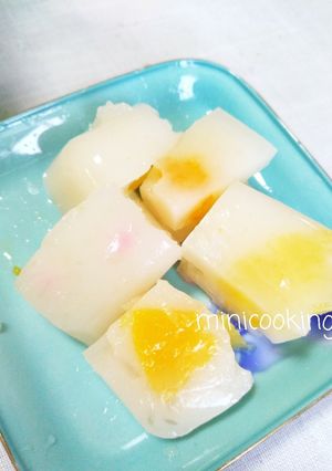 カルピスで可愛いフルーツラムネ寒天ゼリー-レシピのメイン写真