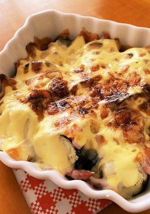 茄子とベーコンのトースターマヨチーズ焼き-レシピのメイン写真