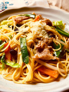 レーズン入り♪パスタで作る塩焼きそば-レシピのメイン写真