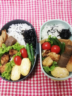 高校男子弁当&ママ弁♡胸肉焼き 10/1-レシピのメイン写真