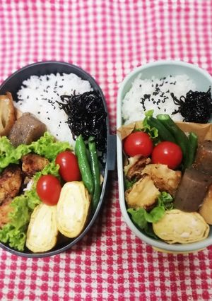 高校男子弁当&ママ弁♡胸肉焼き　10/1-レシピのメイン写真