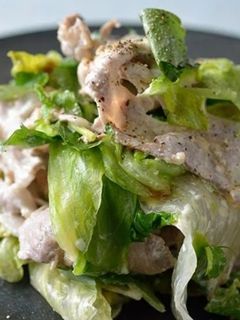 豚しゃぶレタスのわさび和え-レシピのメイン写真
