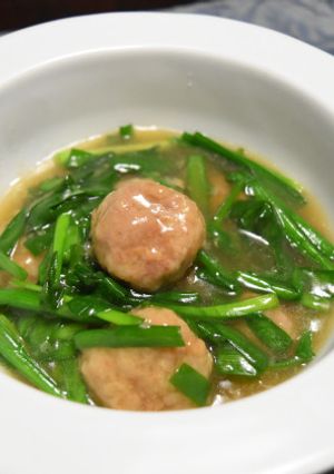 肉団子とにらのとろみ煮-レシピのメイン写真