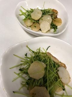 長芋と豆苗のバター醤油炒め-レシピのメイン写真