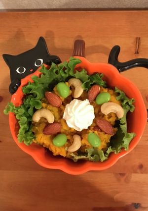 かぼちゃナッツ枝豆のデザートサラダ-レシピのメイン写真