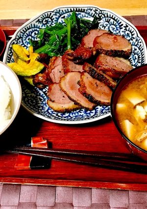R1.10.1合鴨定食-レシピのメイン写真