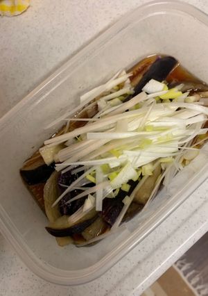 電子レンジでナスのネギポン和え-レシピのメイン写真