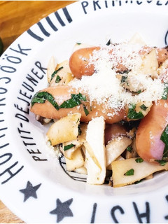 簡単エリンギとウィンナーの大葉バター焼き-レシピのメイン写真