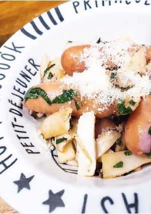 簡単エリンギとウィンナーの大葉バター焼き-レシピのメイン写真