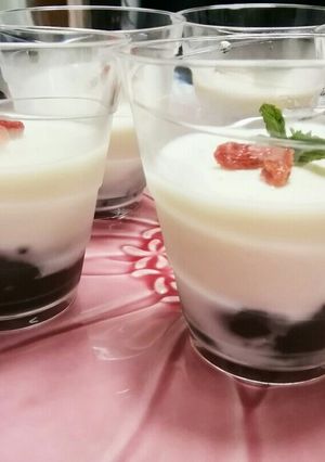 黒胡麻豆腐で作るパンダコッタ♪-レシピのメイン写真
