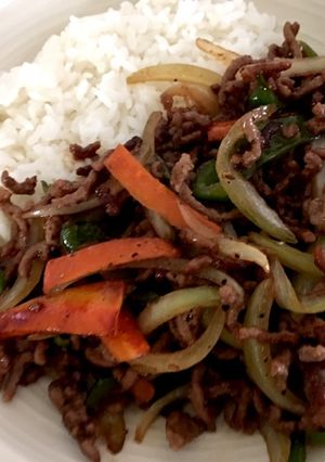 お財布に優しい合挽き肉で焼肉丼風-レシピのメイン写真