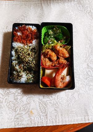 寝過ごしてスピーディーに作ったお弁当です-レシピのメイン写真