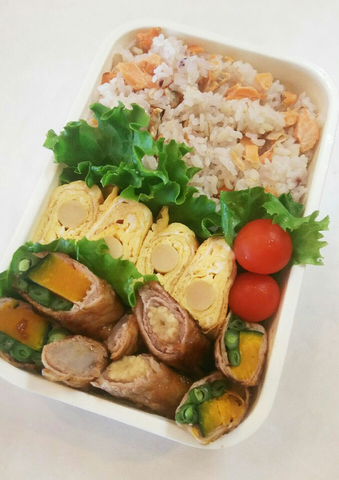 お弁当(10/2)野菜の肉巻き照焼き-レシピのメイン写真