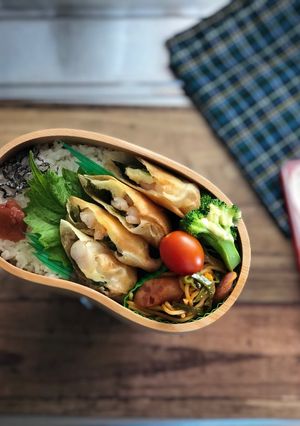 毎日お弁当♪海老シソチーズ春巻き-レシピのメイン写真
