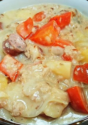 米粉で作るチーズクリームシチュー-レシピのメイン写真