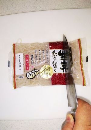 糸こんにゃくの切り方-レシピのメイン写真