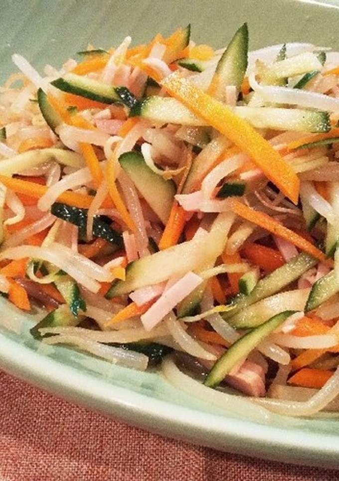 簡単★もやしと彩り野菜の中華和え-レシピのメイン写真