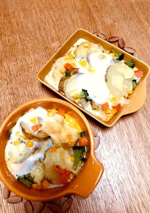 朝食カフェレシピ♪なんちゃってグラタン-レシピのメイン写真