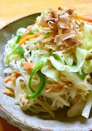 めんつゆでソーメンチャンプルー-レシピのメイン写真