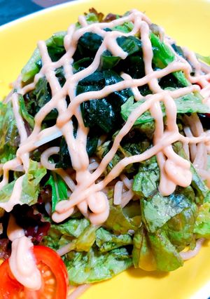明太マヨ蕎麦サラダ-レシピのメイン写真