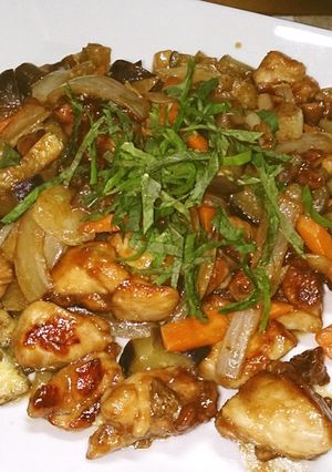 チキンとナスの蒸し焼き　サッパリ醤油味-レシピのメイン写真