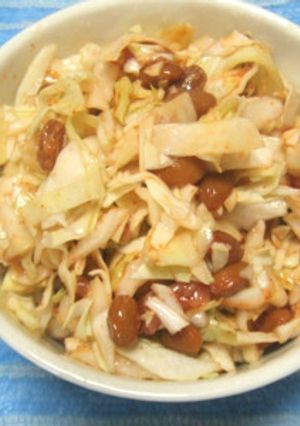 【糖質制限】ピリ辛キャベツ納豆ご飯-レシピのメイン写真