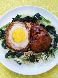 簡単ヘルシー!薄揚げと豚肉の卵巻き照焼き-レシピのメイン写真