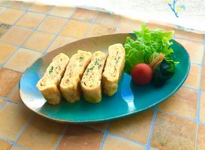 ツナ缶汁とネギ＆エビで☆簡単な旨々卵焼き-レシピのメイン写真