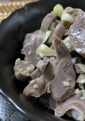 茹でて和えるだけ 砂肝のネギ塩レモン-レシピのメイン写真
