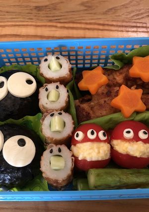 キャラ弁 ☆ プチトマト 卵 サンド-レシピのメイン写真