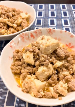 らくちん♪そぼろ肉豆腐-レシピのメイン写真
