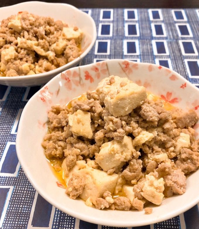 らくちん♪そぼろ肉豆腐-レシピのメイン写真