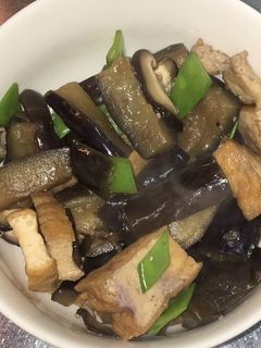 紅焼豆腐(厚揚げと茄子の上海風醤油煮)-レシピのメイン写真
