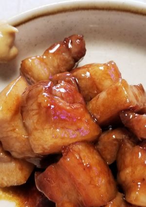 甘辛たれ♪フライパンでお手軽・豚肉角煮風-レシピのメイン写真