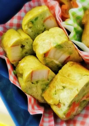 卵1個から☆アボカドかにかま卵焼き-レシピのメイン写真