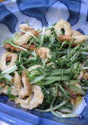 電子レンジde水菜の煮浸し-レシピのメイン写真