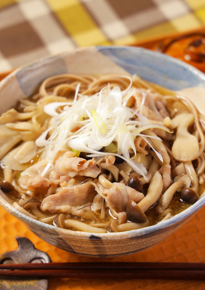 きのこと豚肉のあったかあんかけそば♪-レシピのメイン写真