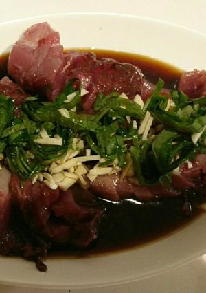 美味しいよ～生かつおのニンニクぽん酢漬け-レシピのメイン写真