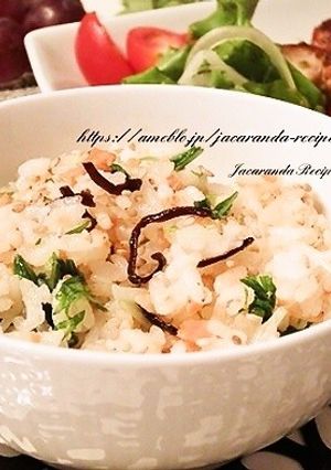 鮭と塩昆布の混ぜご飯-レシピのメイン写真