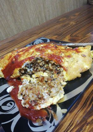 貴女風味でカレーキノコオムライス-レシピのメイン写真