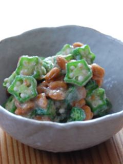 超カンタン!梅ごまオクラ納豆!-レシピのメイン写真
