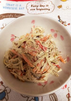レンジでごぼうサラダ！-レシピのメイン写真
