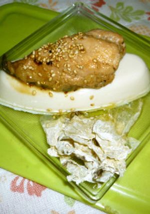特濃ケンちゃん秋鮭の焼き鮭載せのタパス-レシピのメイン写真