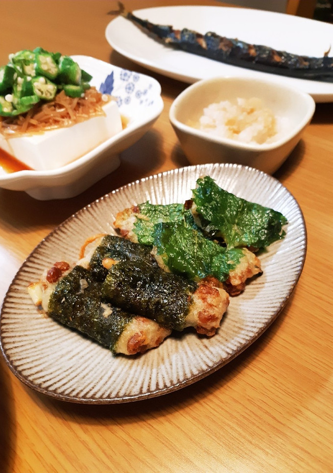 納豆と長いもの揚げ物　-レシピのメイン写真